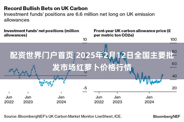 配资世界门户首页 2025年2月12日全国主要批发市场红萝卜价格行情