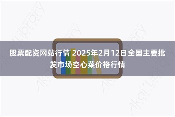 股票配资网站行情 2025年2月12日全国主要批发市场空心菜价格行情