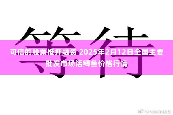 可信的股票抵押融资 2025年2月12日全国主要批发市场活鲫鱼价格行情